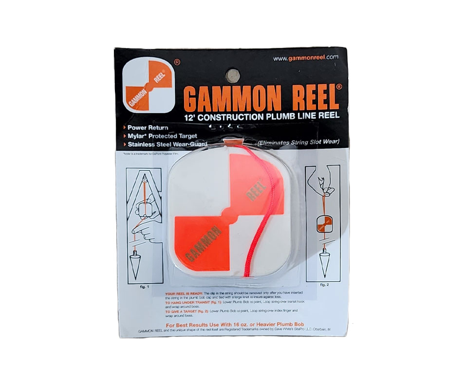 Gammon Reel, with 12' String - Hixon Mfg. & Supply Co.