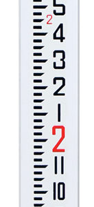 Level Rod, 13' Alum. 4-Section Telescop.INCHES