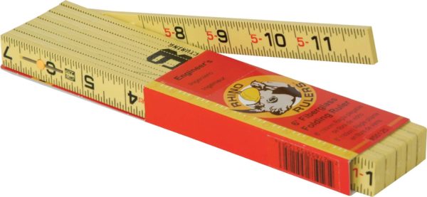 Ruler, 6' Folding Fiberglass (Rhino)