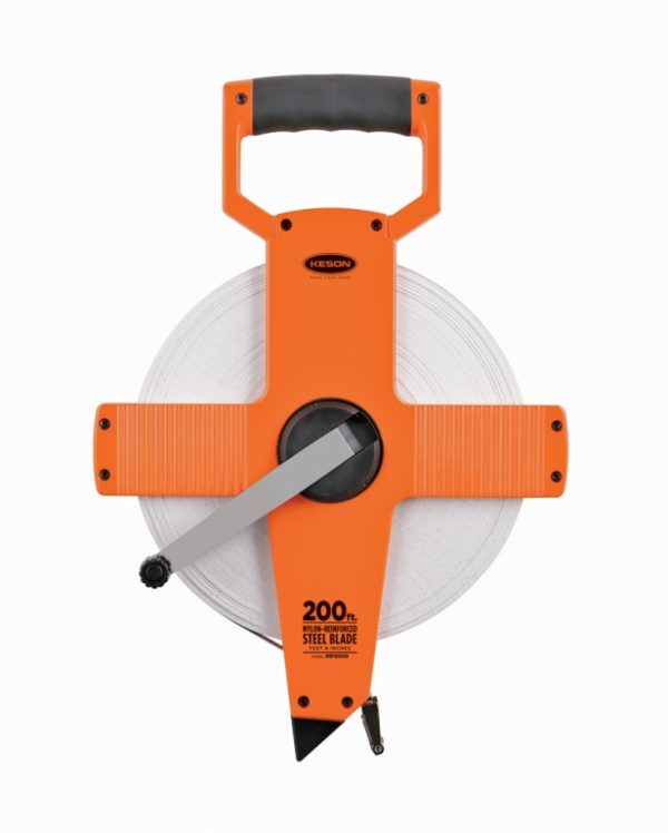 Tape, Nylon/Steel 200' Open Reel W/Hook Inches