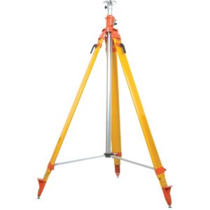 Tripod, Machine Control 12'max fiberglass w/3.6 adj head