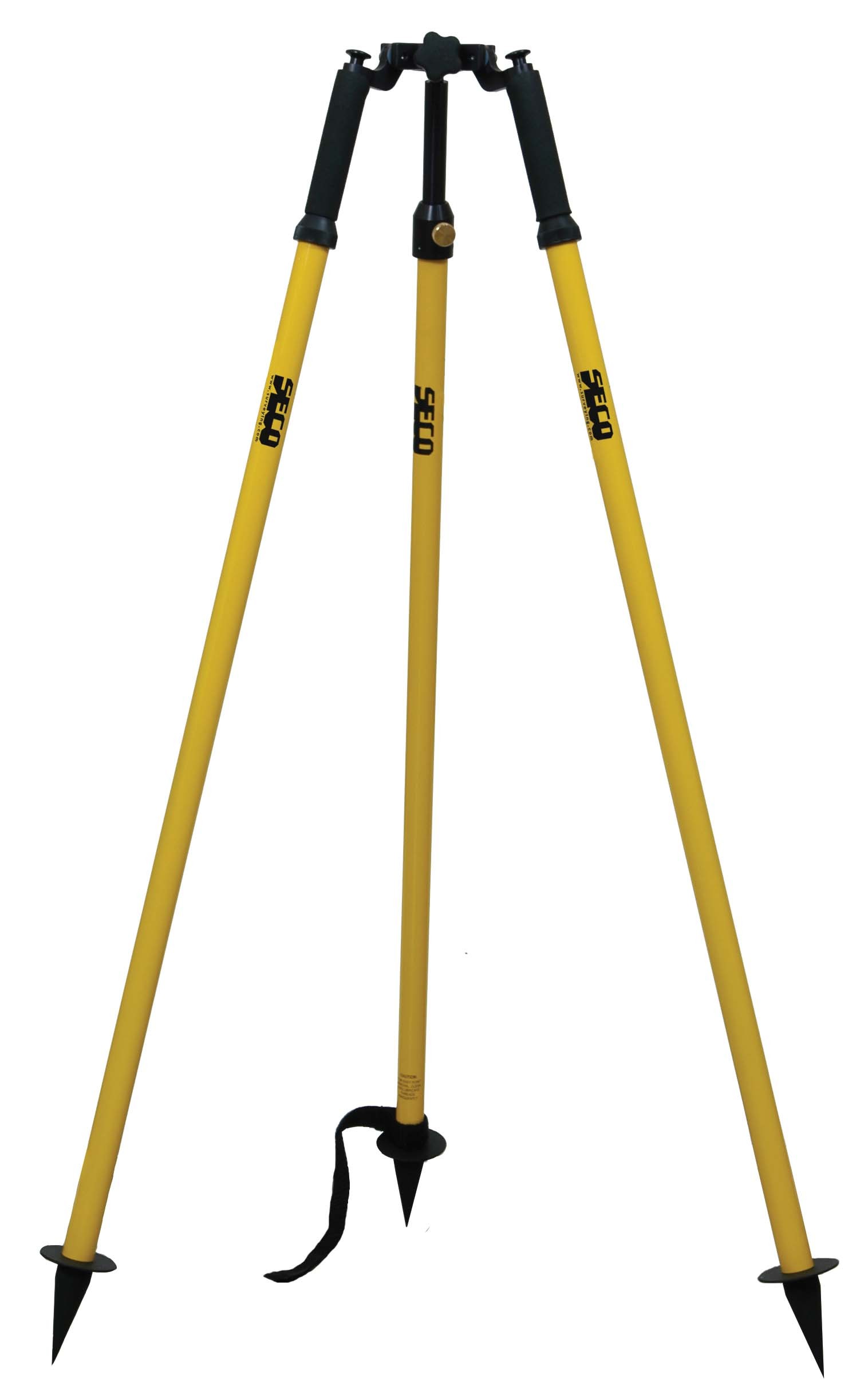 Dutch Hill DH04-002 Aluminum Surveying Yellow Finish 71.5 in.Prism Pole Tripod 